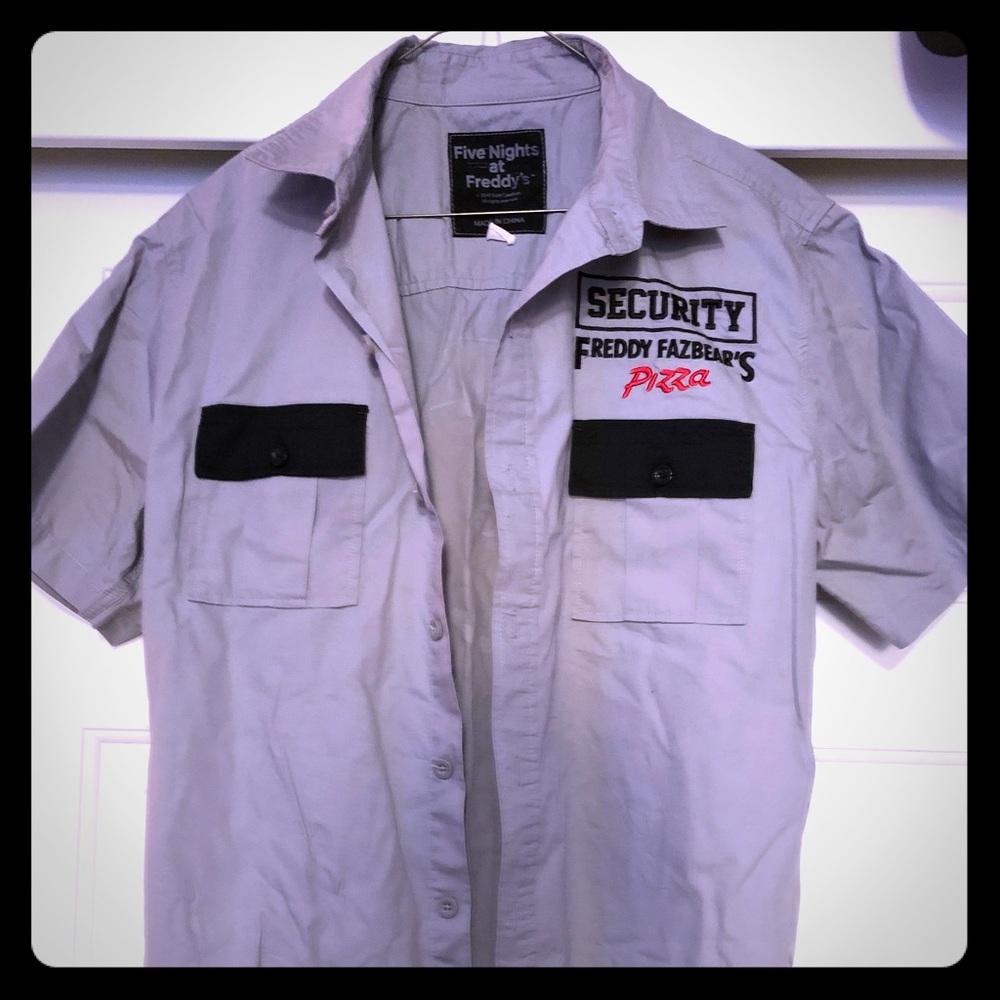 Five nights at Freddy Security Guard short sleeve